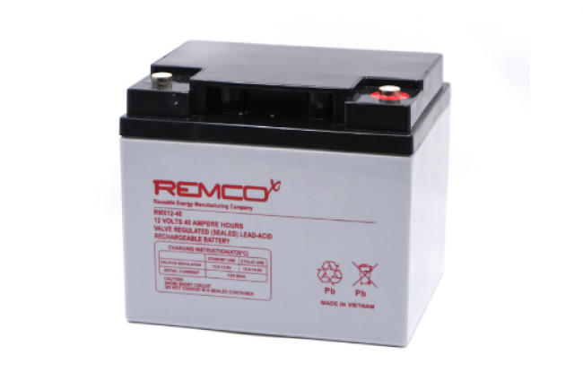 BATTERIA PIOMBO REMCO 12V 40AH