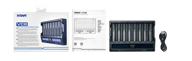 XTAR VC8 Type-C LCD Li-Ion/Ni-MH/Ni-CD