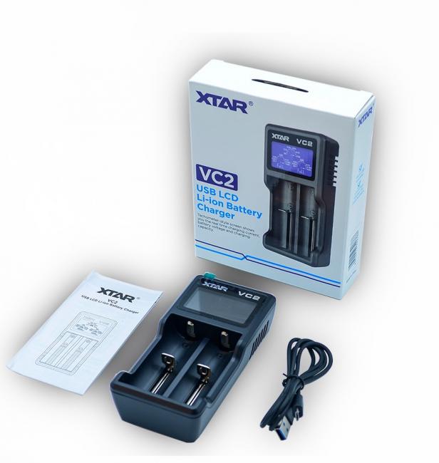 XTAR VC2 USB LCD Li-Ion