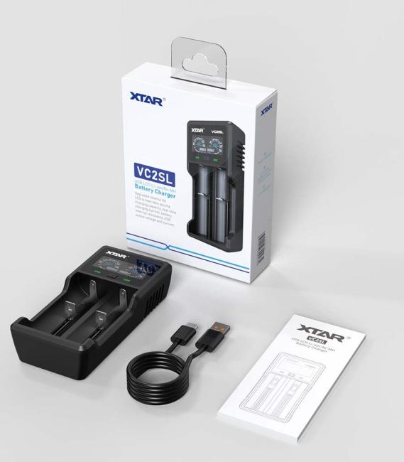 XTAR VC2SL USB LCD Li-Ion/Ni-MH/Ni-CD