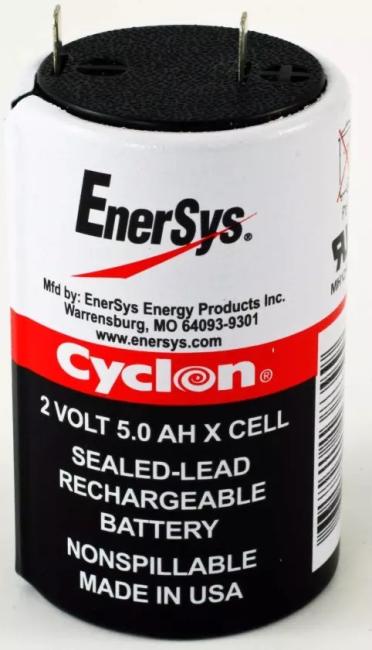 Batteria CYCLON 2V 5000mAh accumulatore ricaricabile al piombo ENERSYS