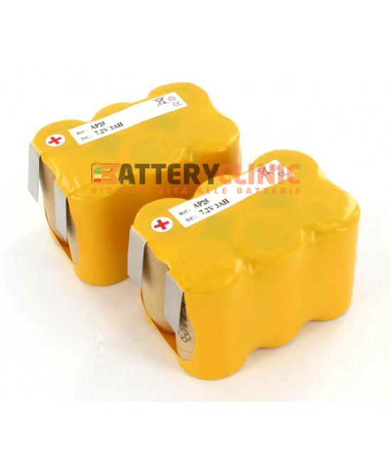 Batteria legatrice PELLENC AP25 e FIXION 14,4V 3000mAh Ni-Mh Kit 2 Batteria da 7,2V 3Ah