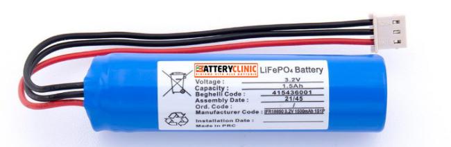 Beghelli 415436001 3,2V 1,8Ah Batteria LiFePo4 