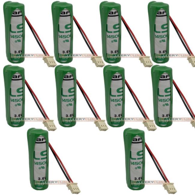 SAFT BATTERIE PILA LITIO SAFT LS14500 3,6V 2,6Ah COMPATIBILE ALLARMI TECNOALARM 10 PEZZI