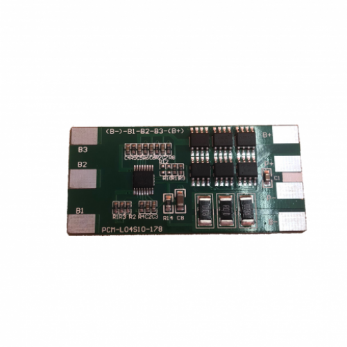 Circuito di protezione per batteria litio 4S (BMS-PCM) PCM-L04S10-178