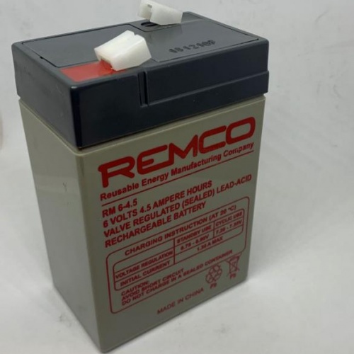 BATTERIA PIOMBO REMCO 6V 4,5AH