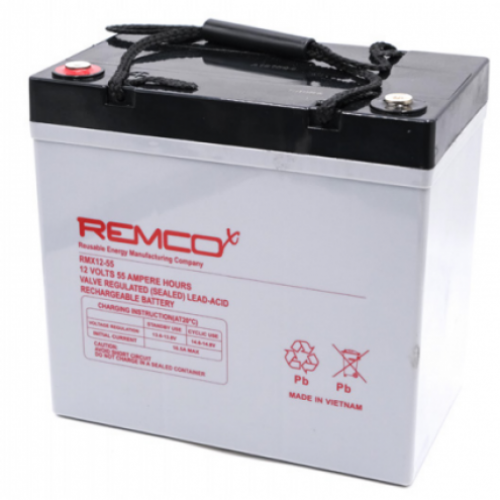 BATTERIA PIOMBO REMCO 12V 55AH