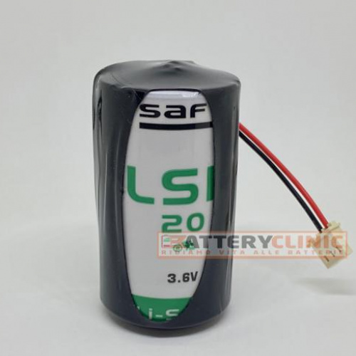 SAFT PACCO BATTERIE LITIO CON CONNETTORE COMPATIBILE TECNOALARM 3,6V 13AH 