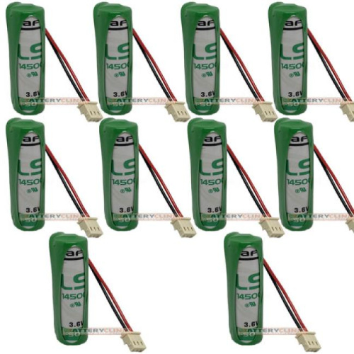SAFT BATTERIE PILA LITIO SAFT LS14500 3,6V 2,6Ah COMPATIBILE ALLARMI TECNOALARM 10 PEZZI